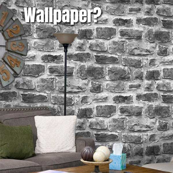Aged Rustic Cement Brick Wallpaper that Looks Realistic